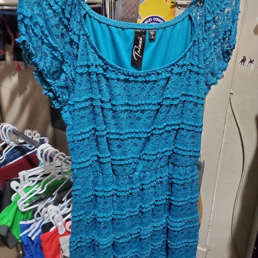 Teal trixxi dress